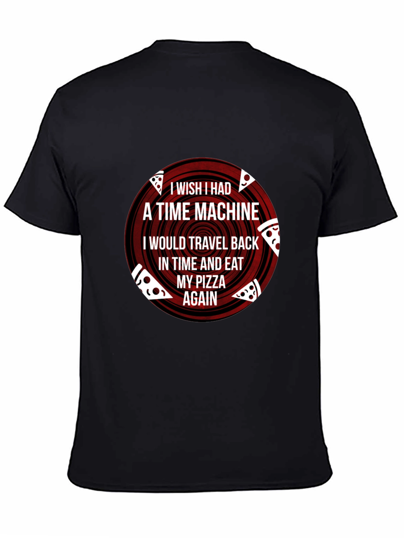 Pizza Time Machine Graphic T-Shirt