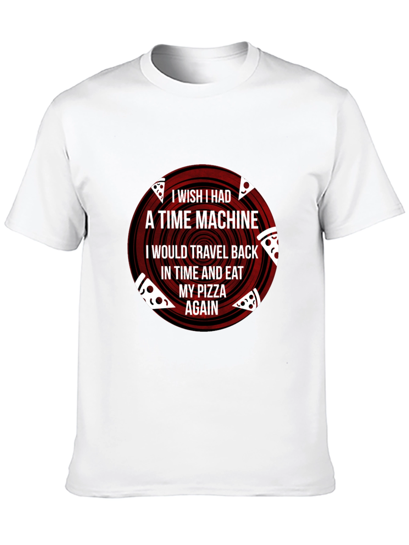 Pizza Time Machine Graphic T-Shirt