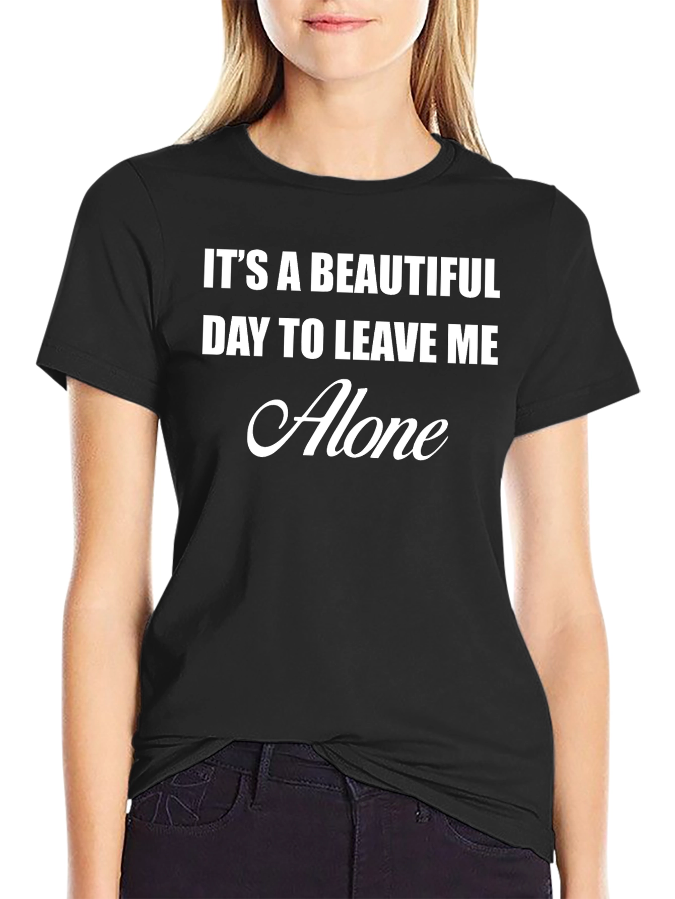 Funny Graphic T-Shirt - Leave Me Alone
