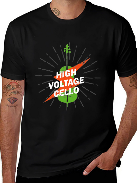 High Voltage Cello Black T-Shirt