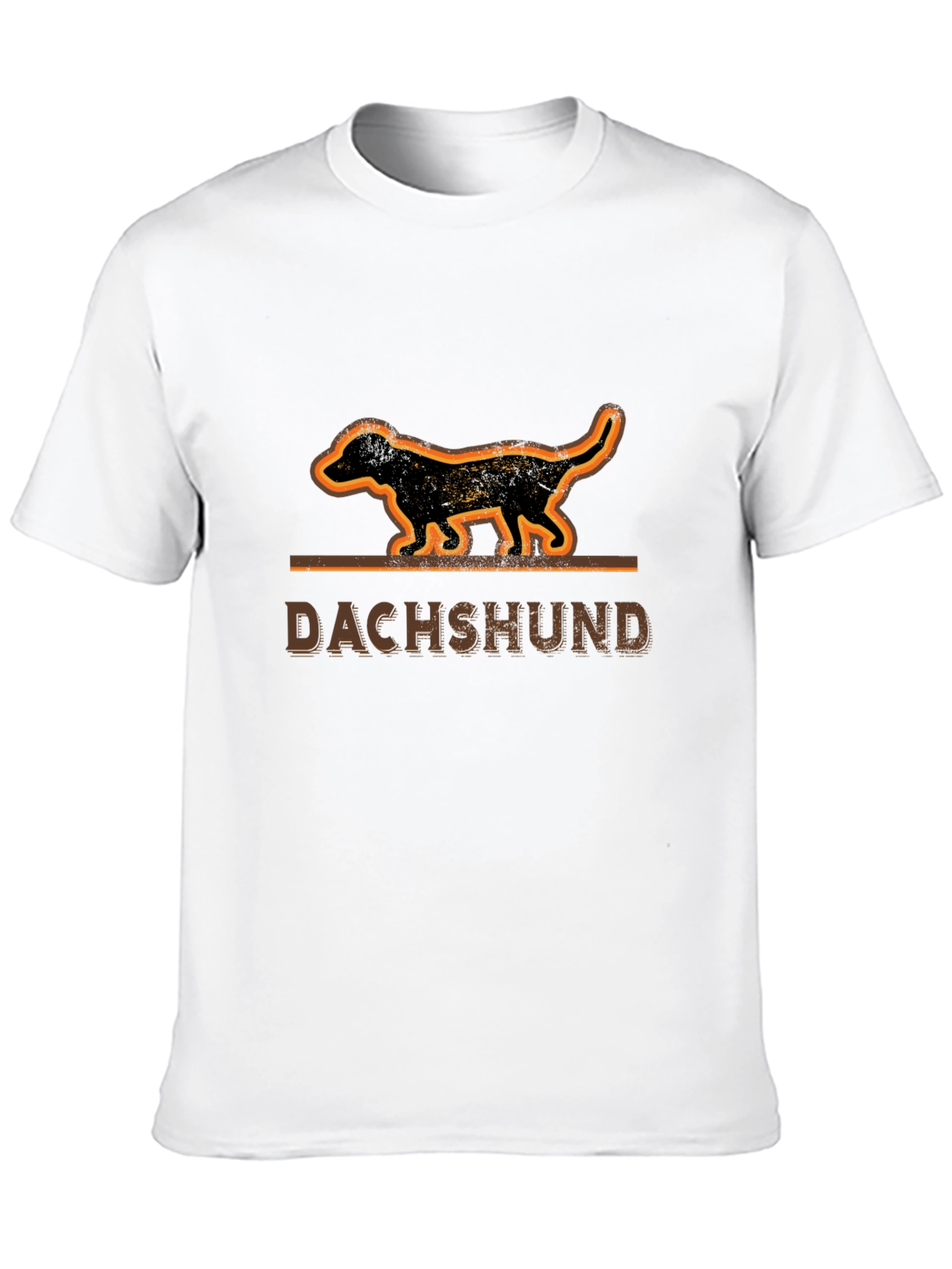 Dachshund Dog Graphic Tee - Unisex Black T-Shirt