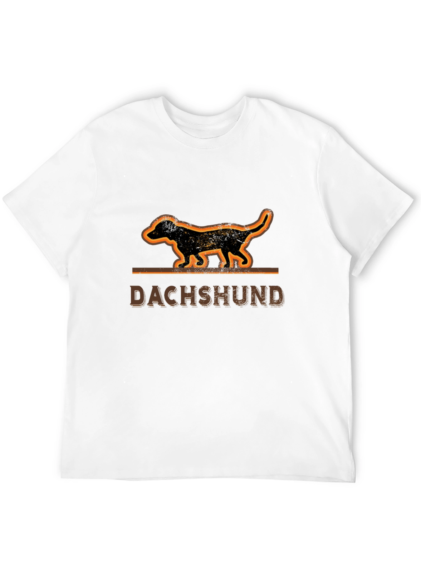 Dachshund Dog Graphic Tee - Unisex Black T-Shirt