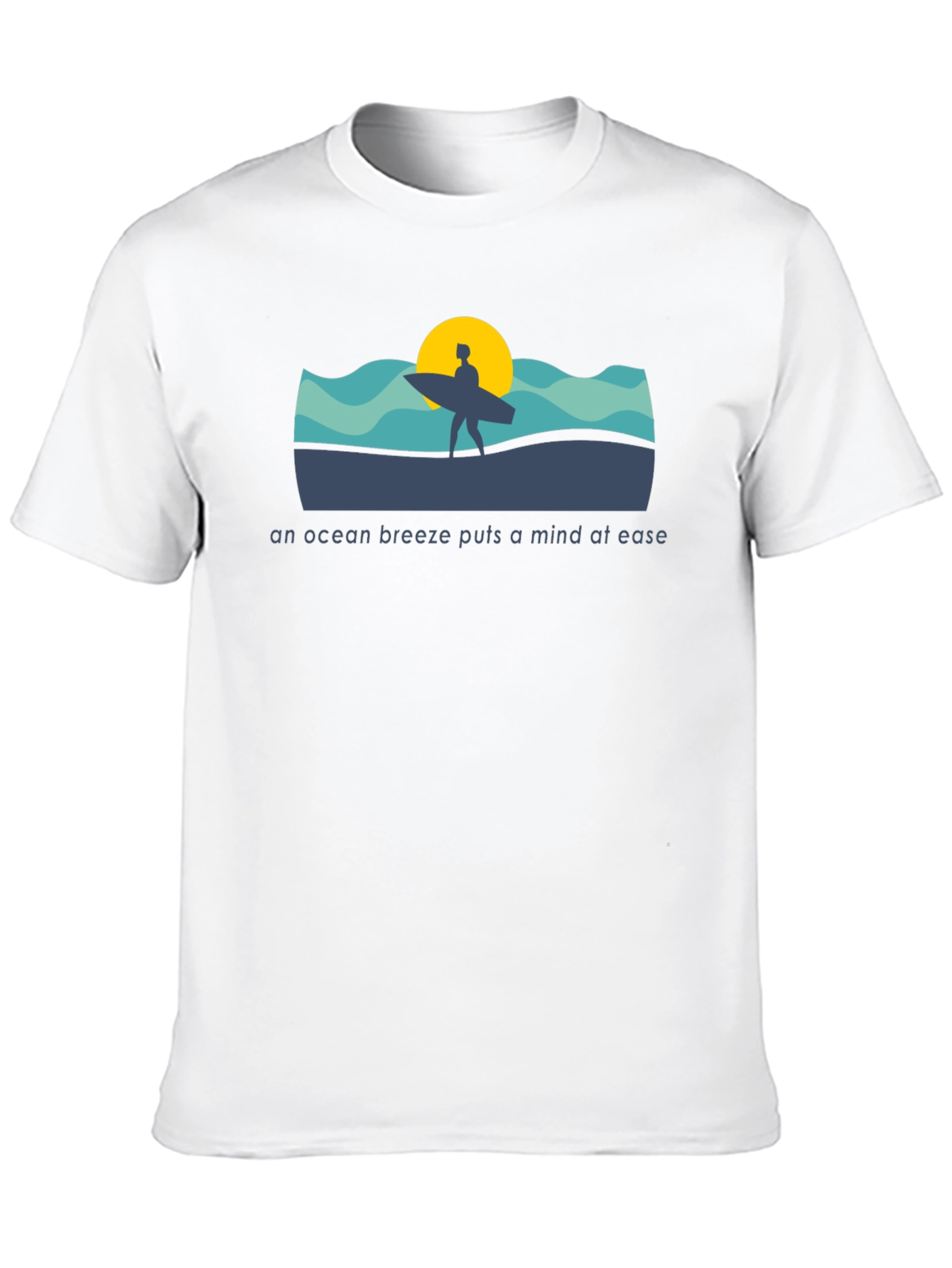 Ocean Breeze T-Shirt - Surfer Design