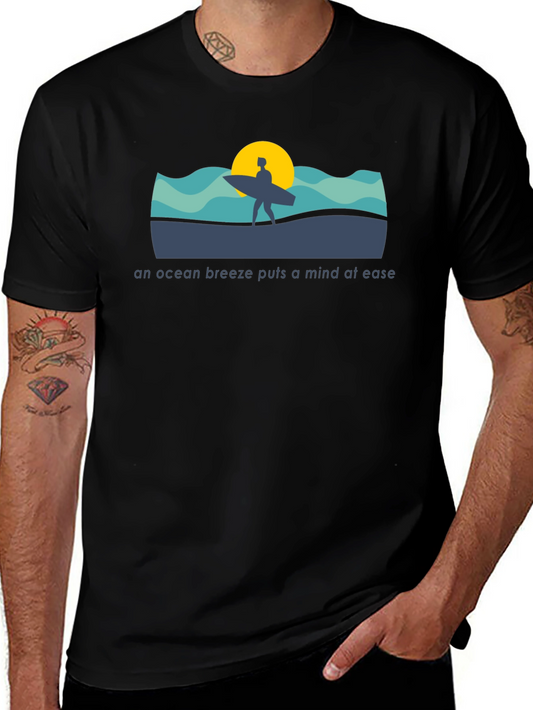 Ocean Breeze T-Shirt - Surfer Design