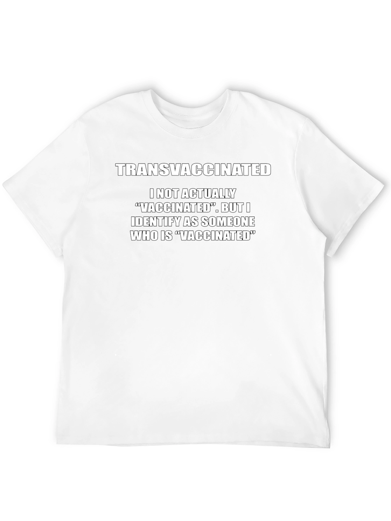 Transvaccinated T-Shirt Novelty Anti-Vaccine Humor Tee