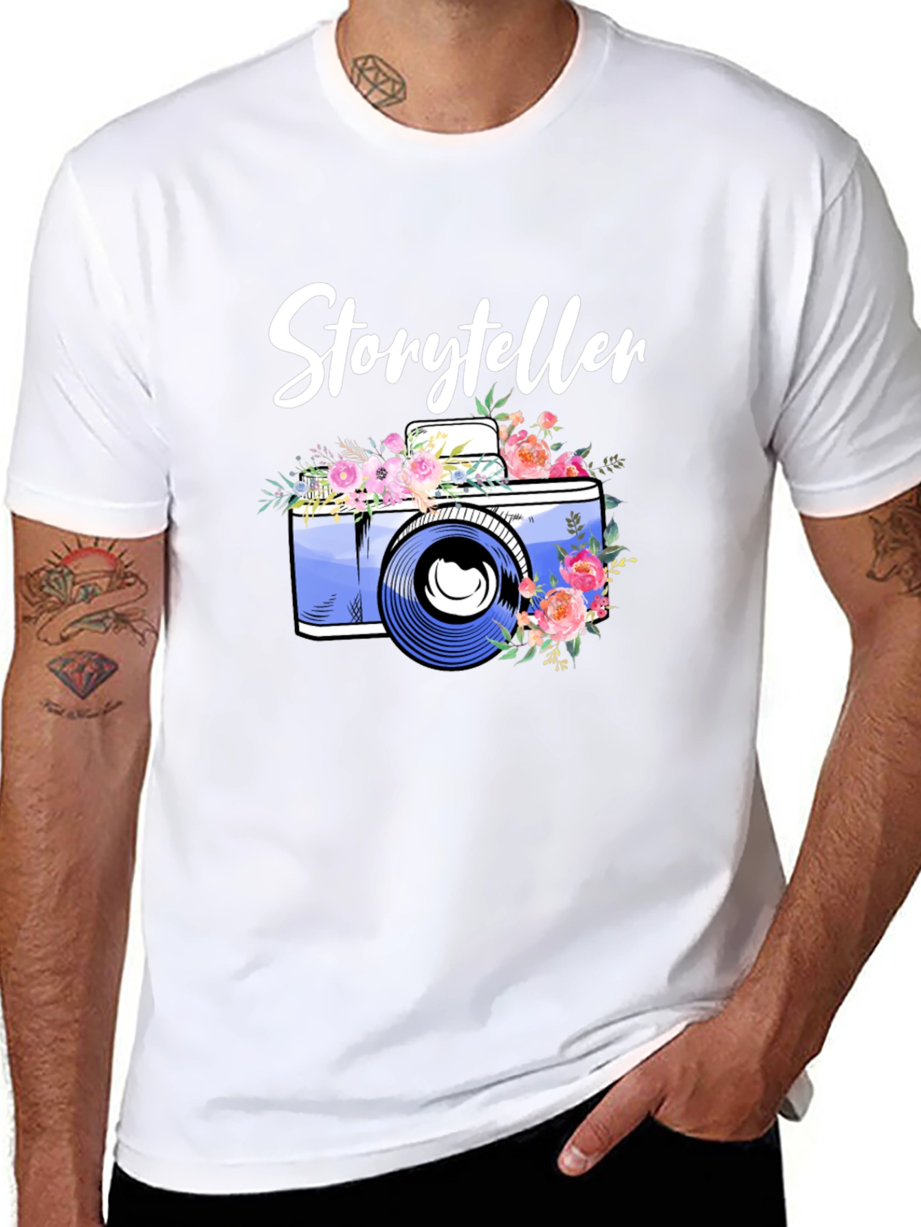 Storyteller Camera Floral Graphic Tee