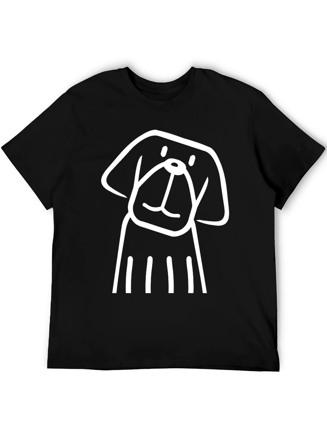 Dog Graphic Tee - Mens Black T-Shirt