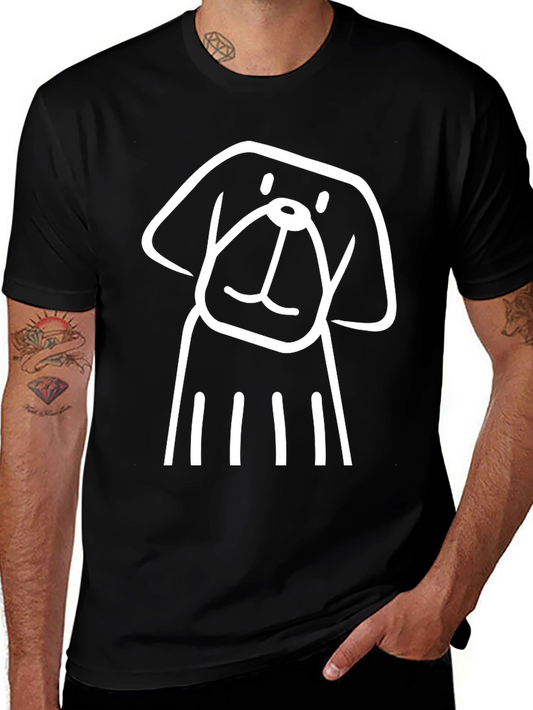 Dog Graphic Tee - Mens Black T-Shirt