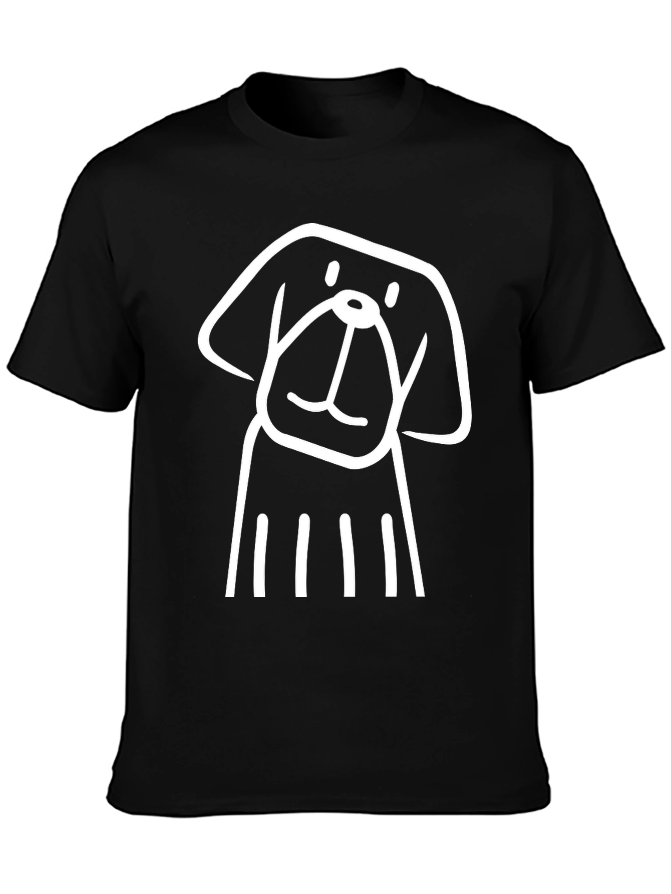 Dog Graphic Tee - Mens Black T-Shirt