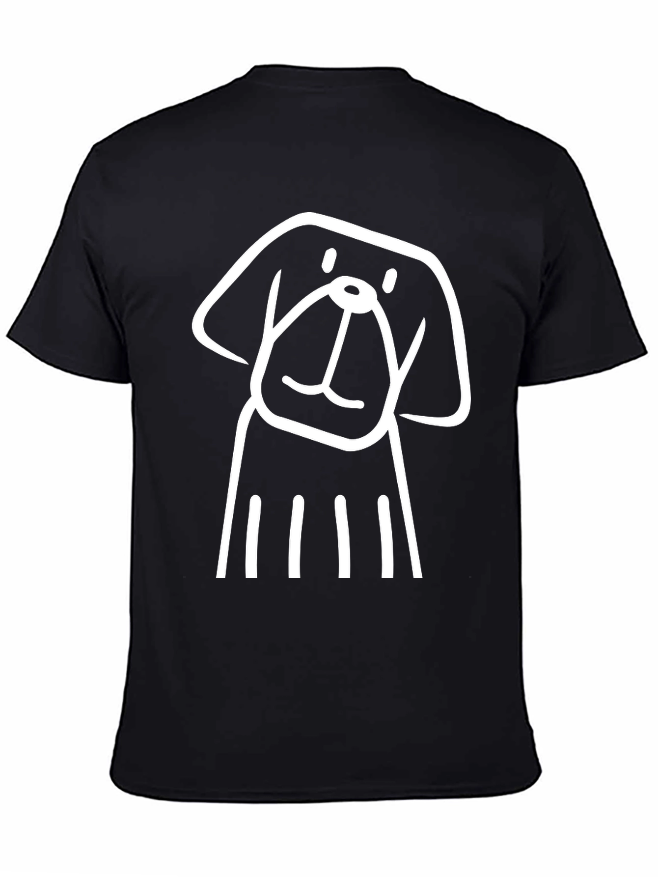 Dog Graphic Tee - Mens Black T-Shirt