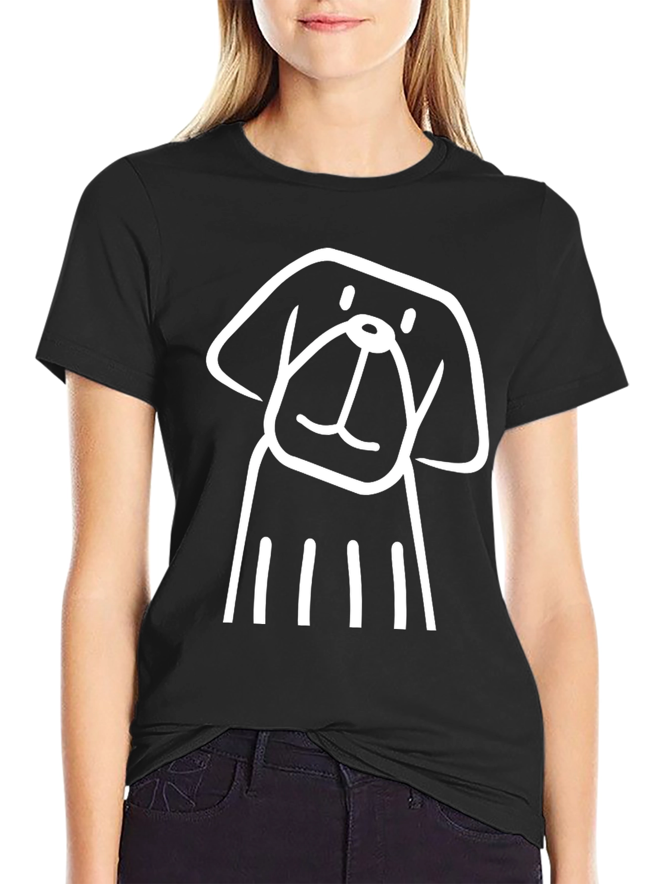 Dog Graphic Tee - Mens Black T-Shirt