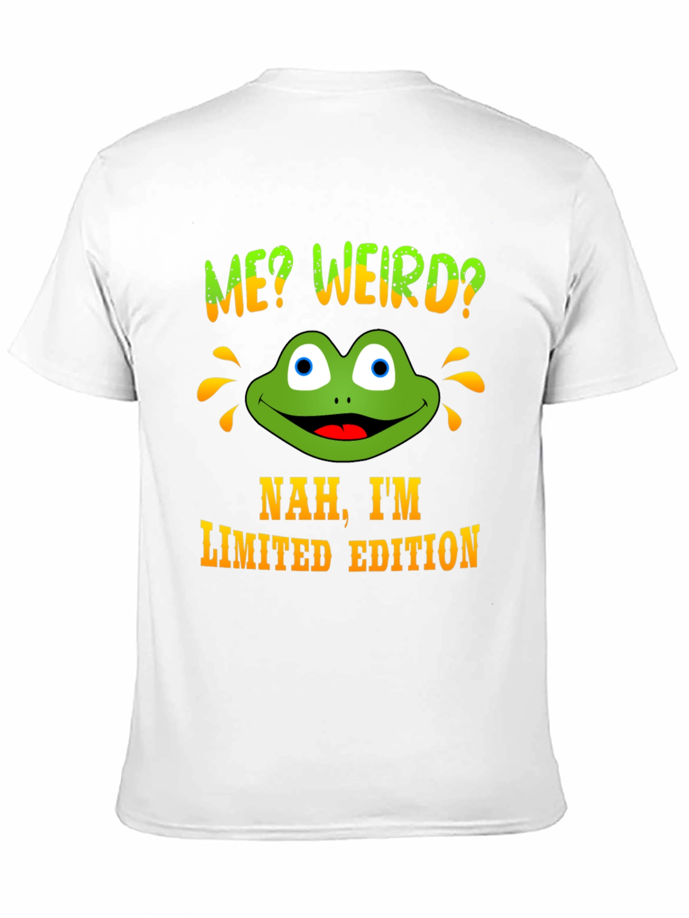Me Weird? Frog Graphic Novelty Tee