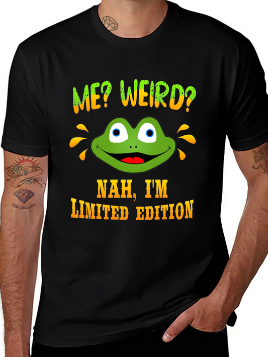 Me Weird? Frog Graphic Novelty Tee