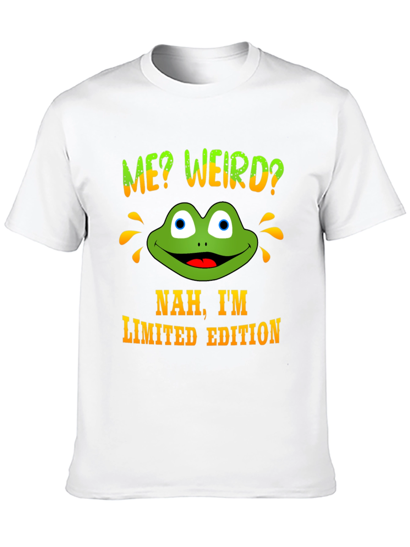 Me Weird? Frog Graphic Novelty Tee