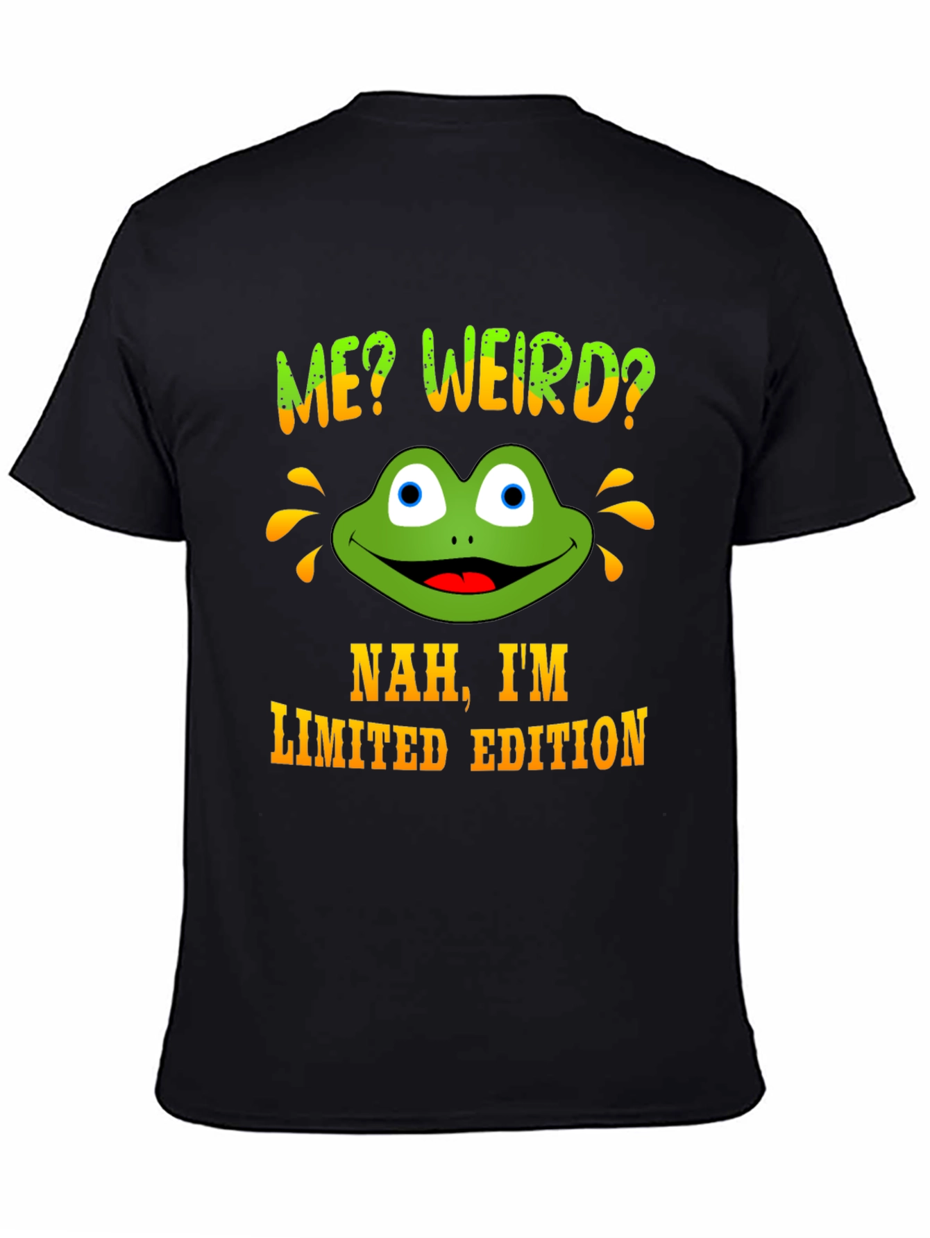 Me Weird? Frog Graphic Novelty Tee