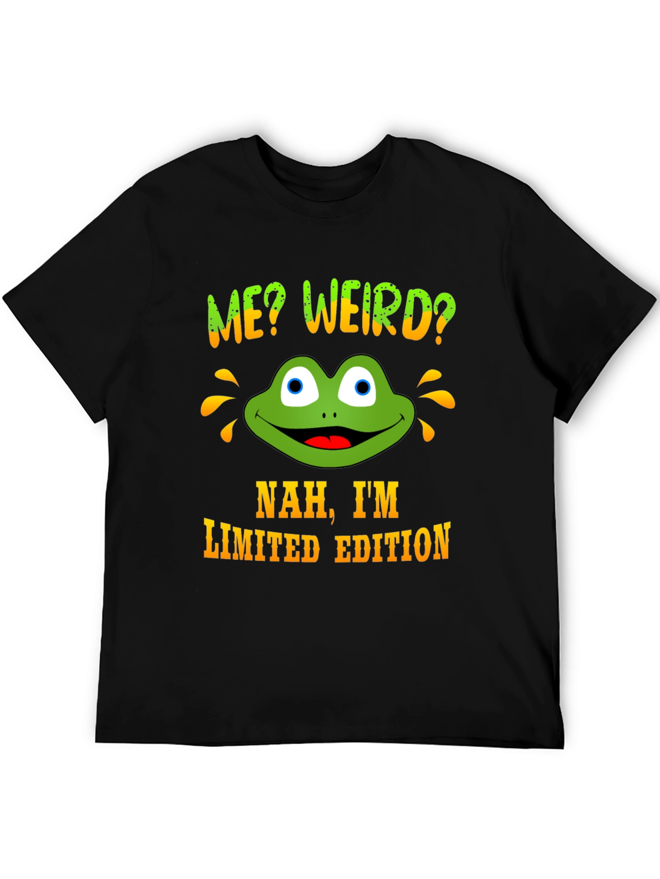 Me Weird? Frog Graphic Novelty Tee