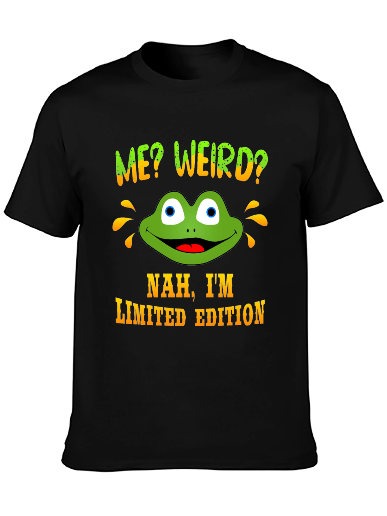 Me Weird? Frog Graphic Novelty Tee