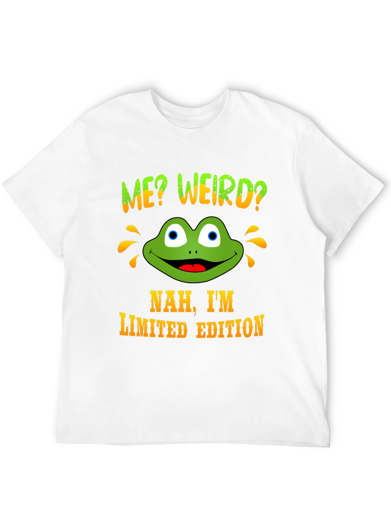Me Weird? Frog Graphic Novelty Tee
