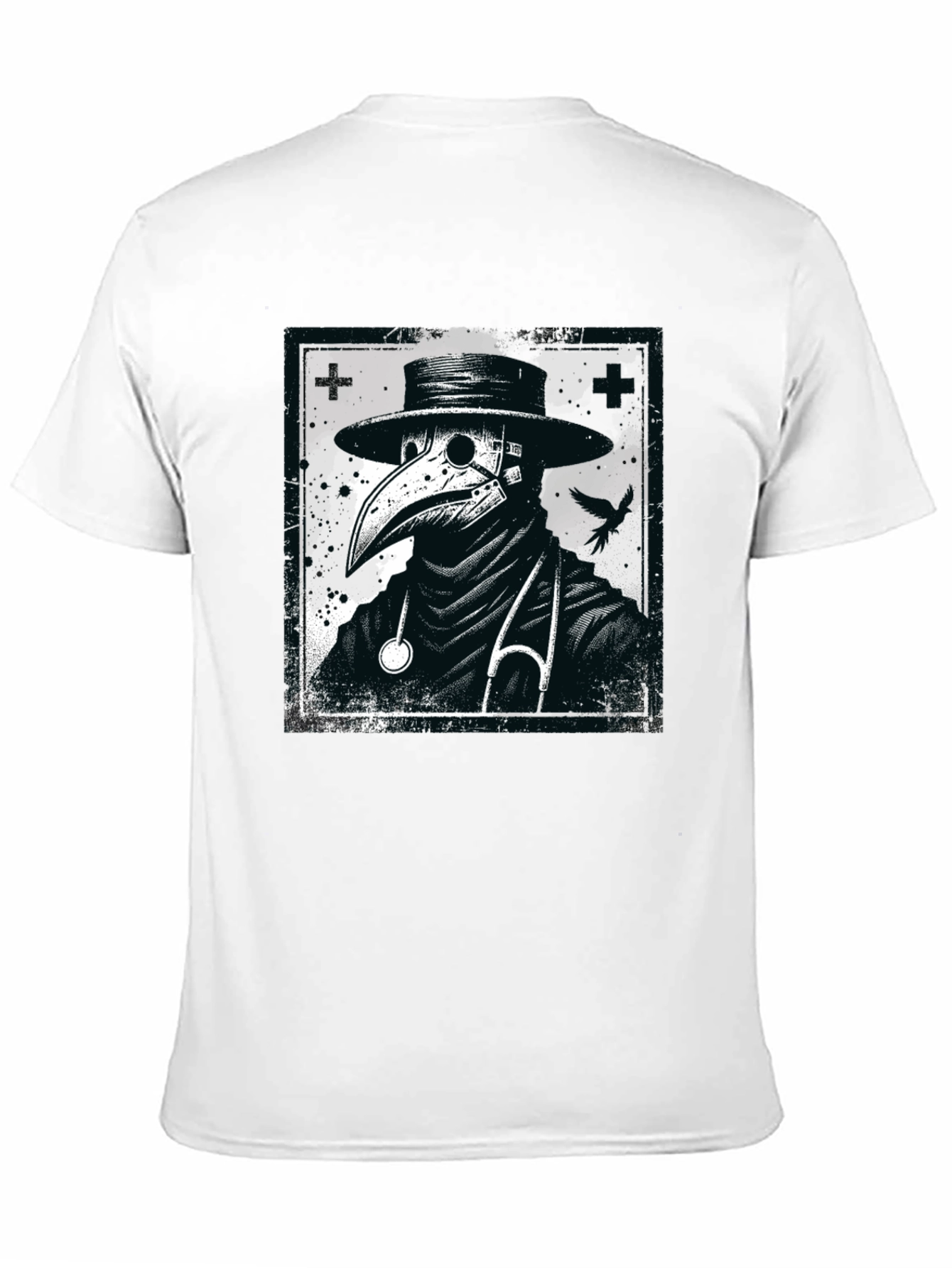 Plague Doctor Graphic Tee - Unique Design