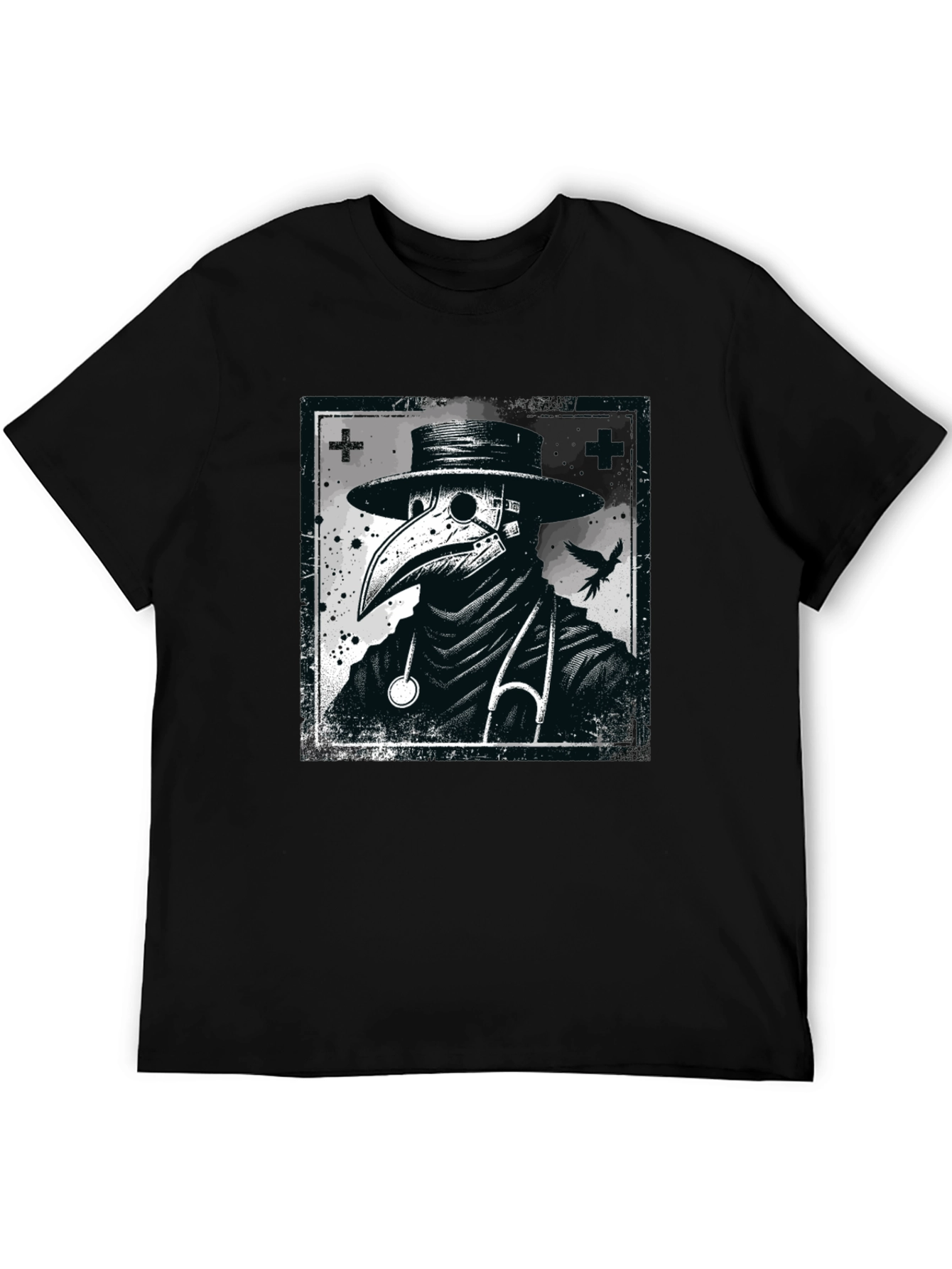Plague Doctor Graphic Tee - Unique Design