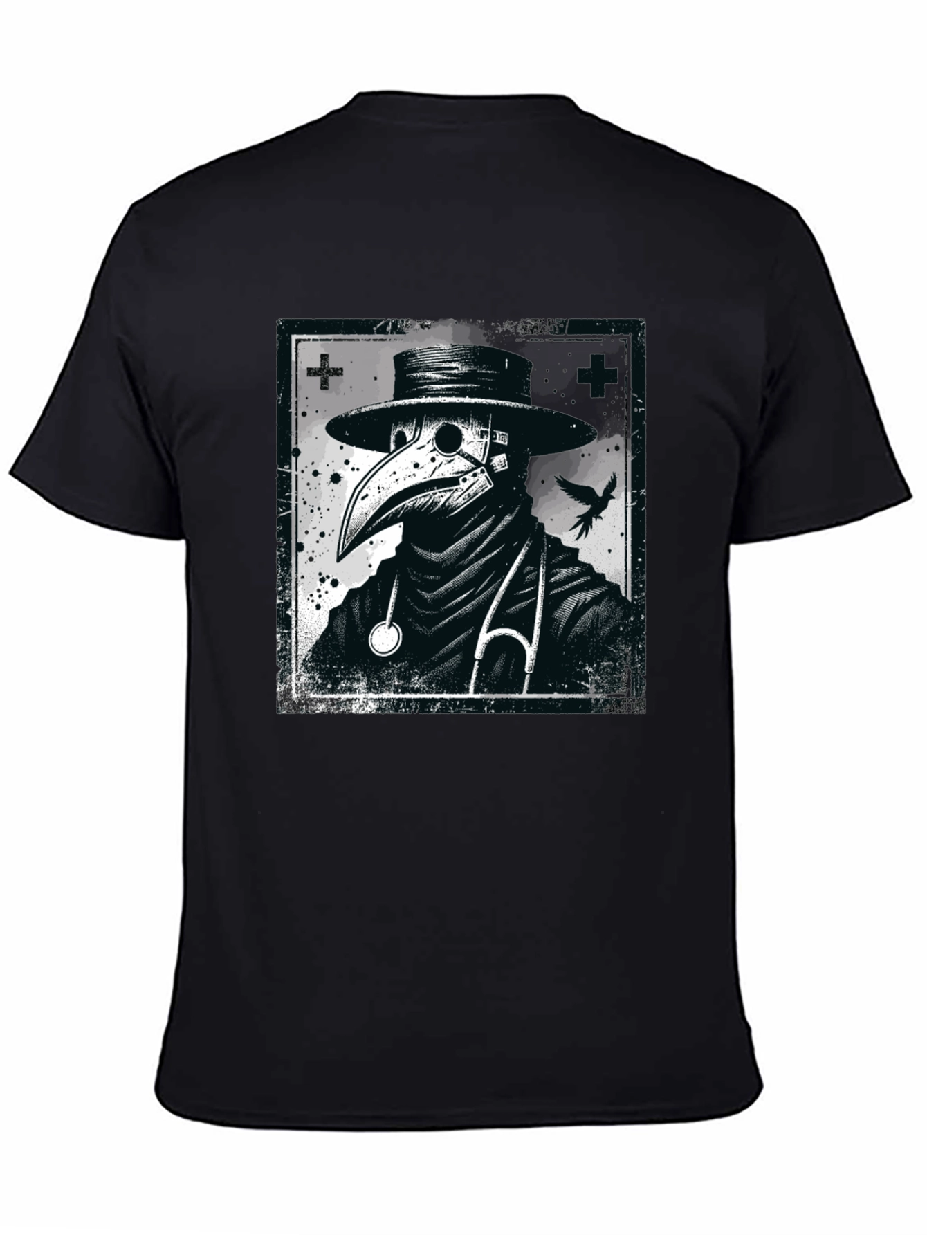Plague Doctor Graphic Tee - Unique Design