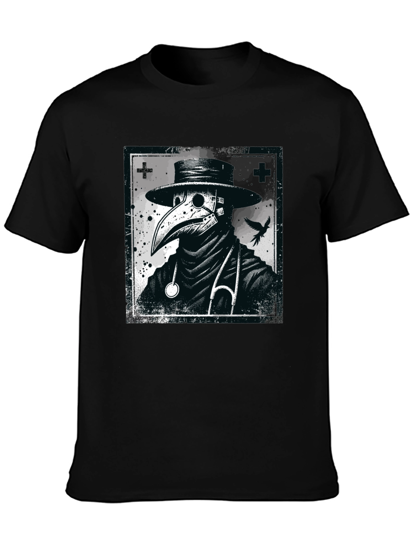 Plague Doctor Graphic Tee - Unique Design