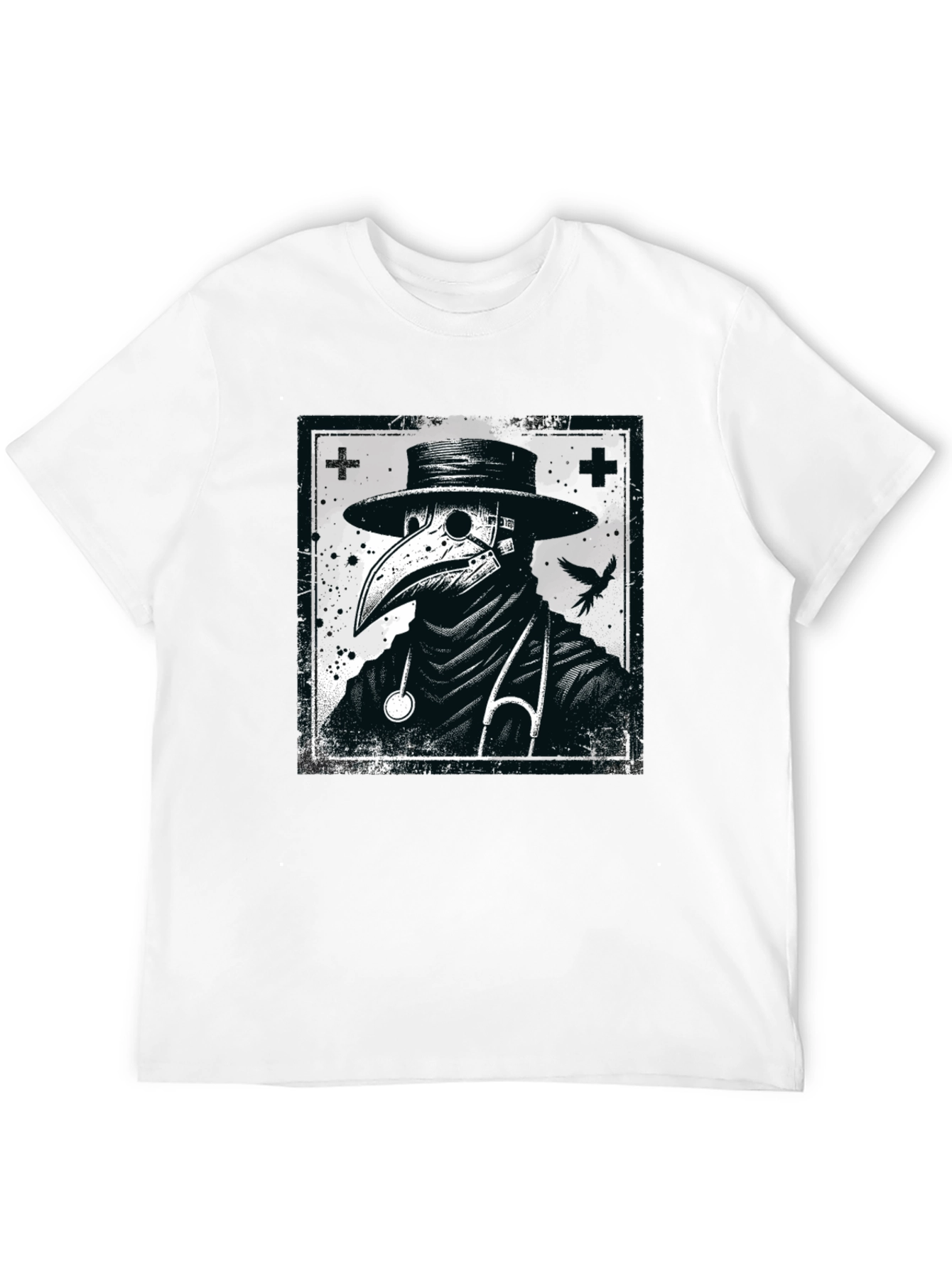 Plague Doctor Graphic Tee - Unique Design