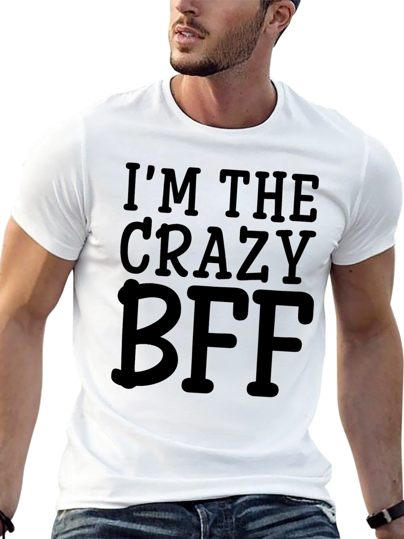 Crazy BFF T-Shirt Best Friends Funny Tee