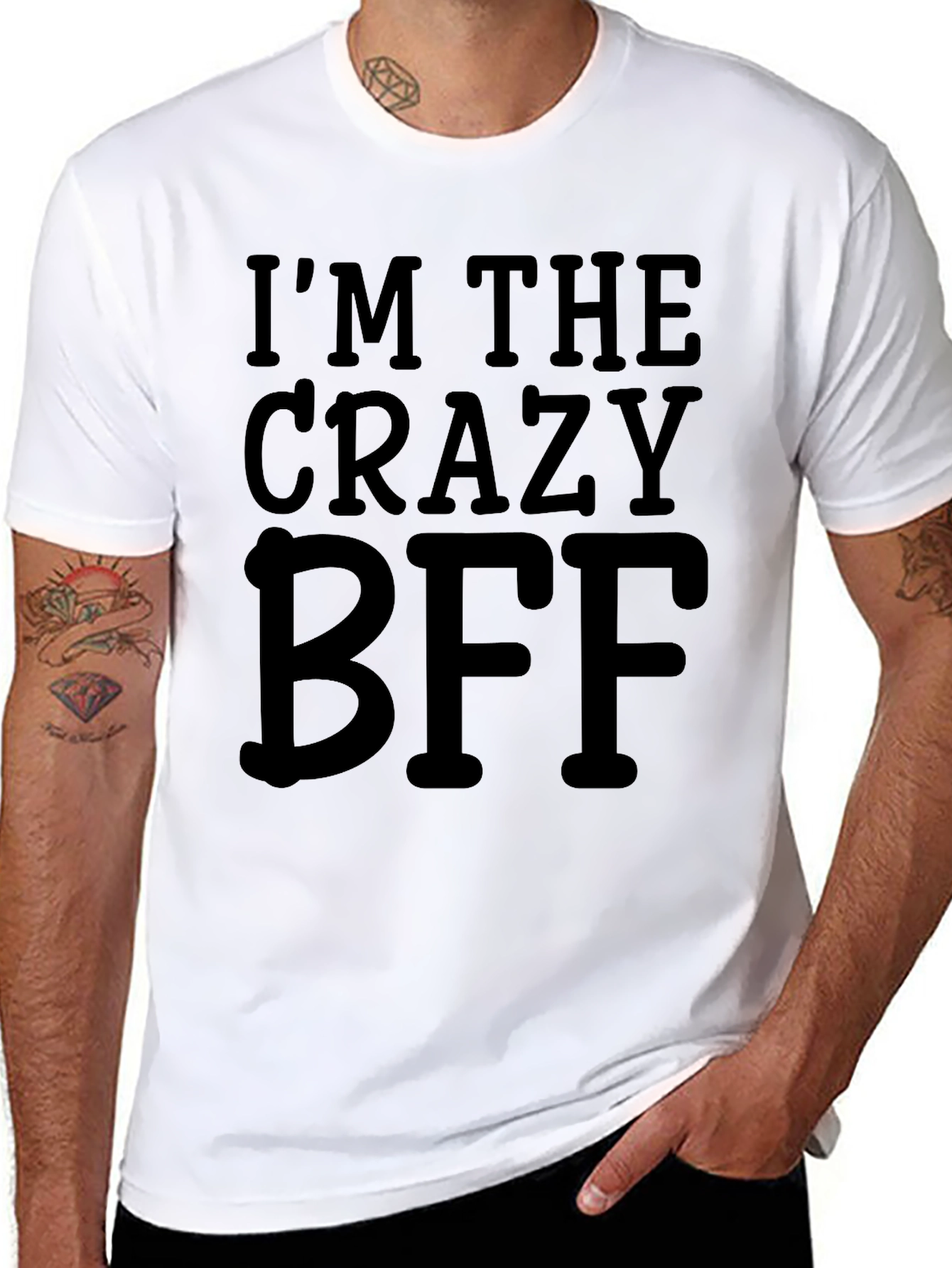 Crazy BFF T-Shirt Best Friends Funny Tee