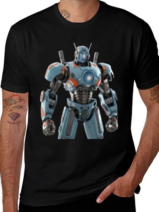 Robot Graphic Tee - Futuristic Design