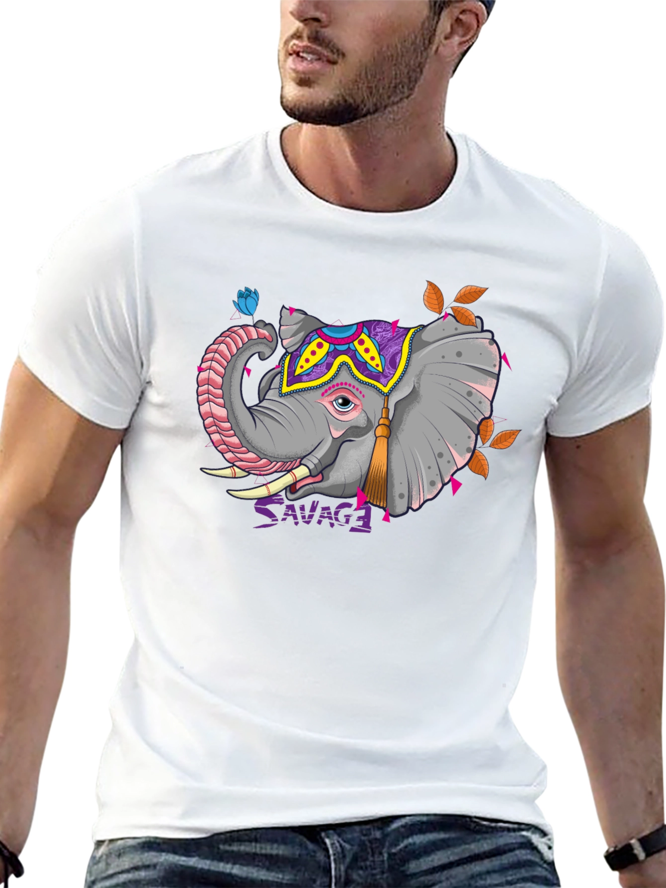 Savage Elephant Graphic Tee