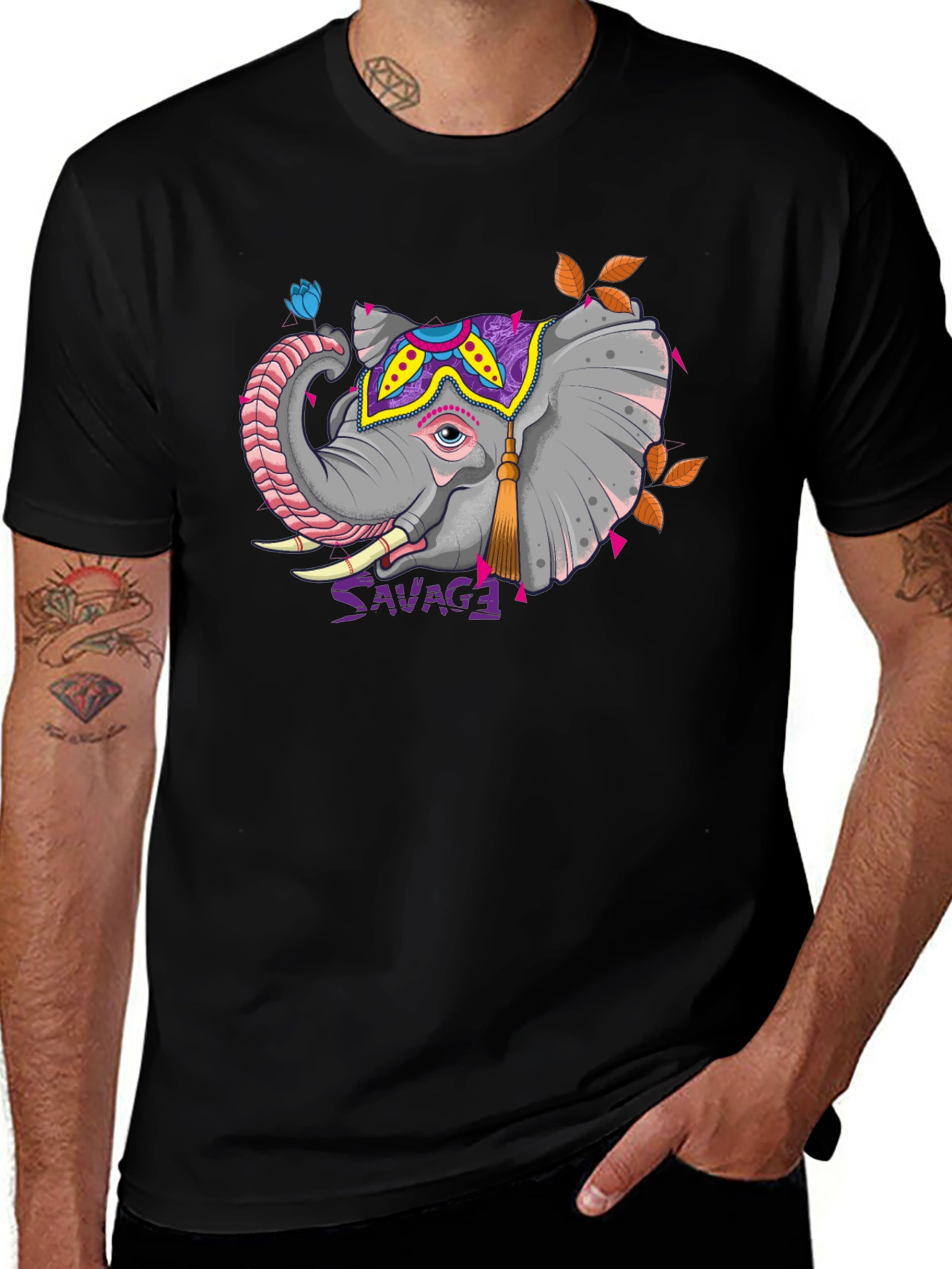 Savage Elephant Graphic Tee
