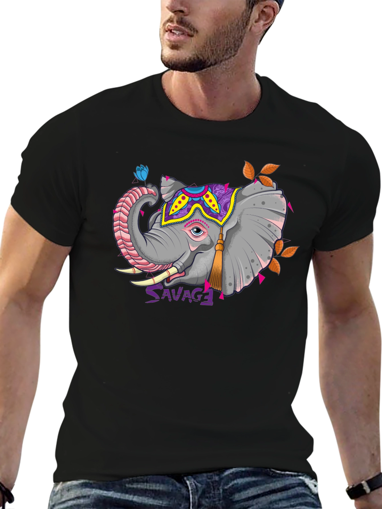 Savage Elephant Graphic Tee