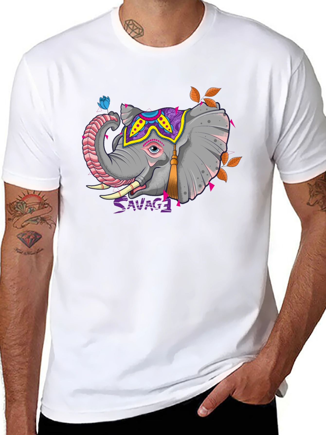 Savage Elephant Graphic Tee