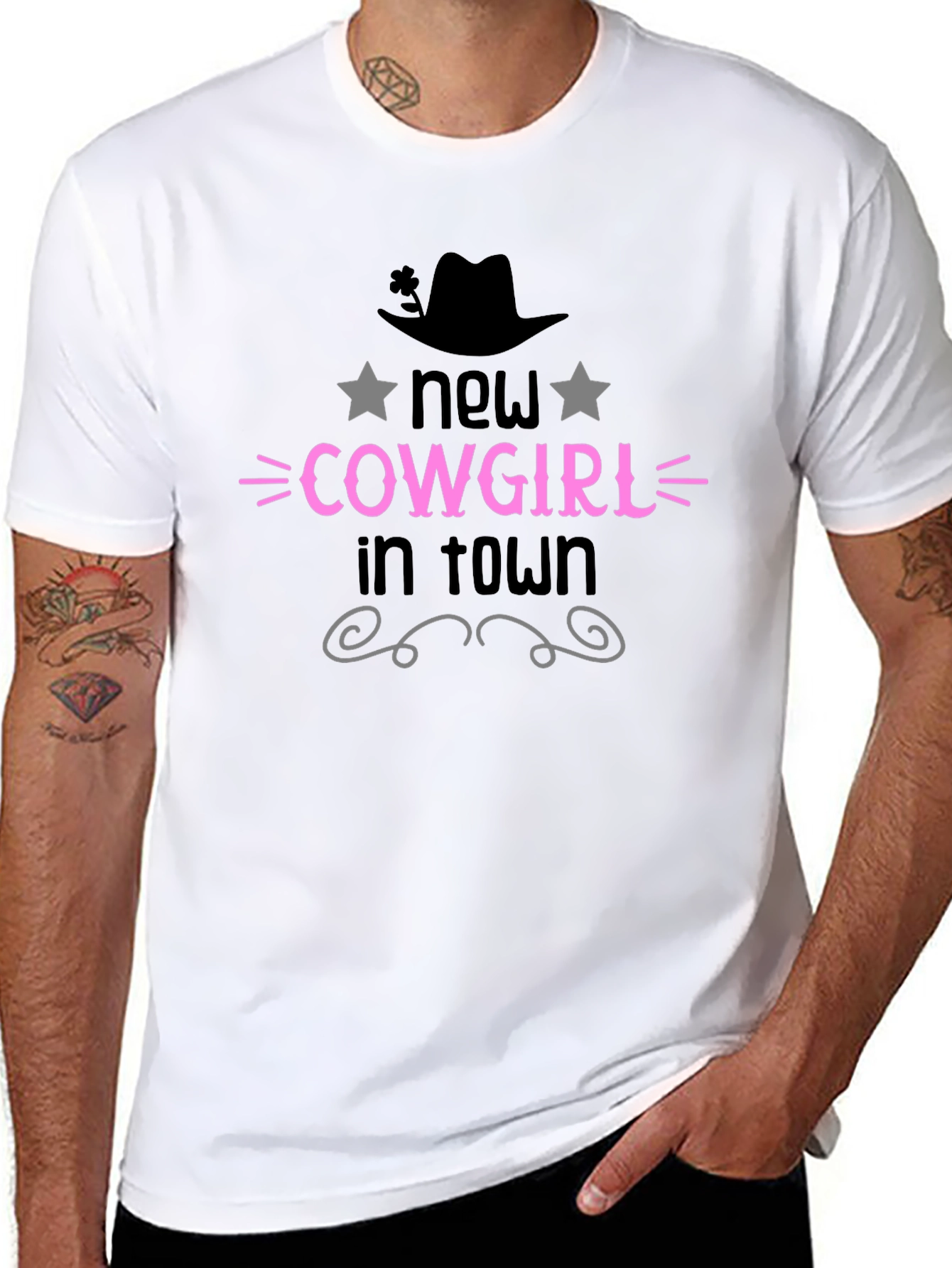 New Cowgirl in Town Tee