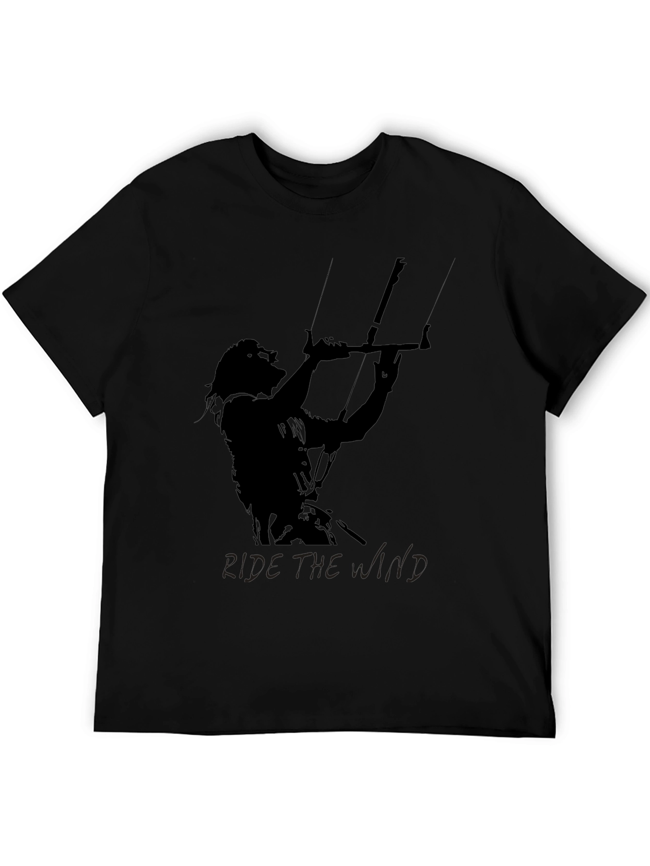 Ride the Wind Mens Black Graphic Tee