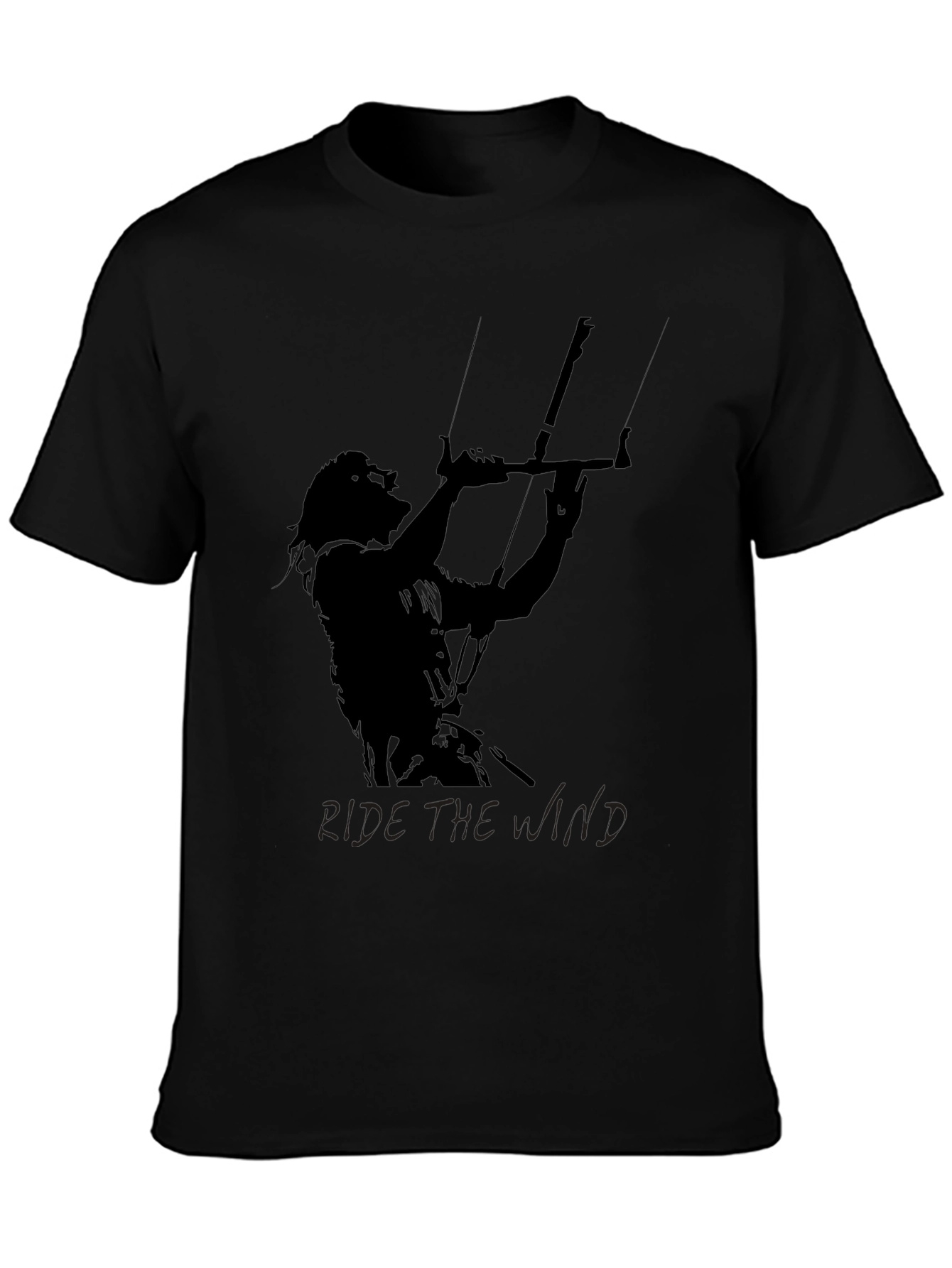 Ride the Wind Mens Black Graphic Tee