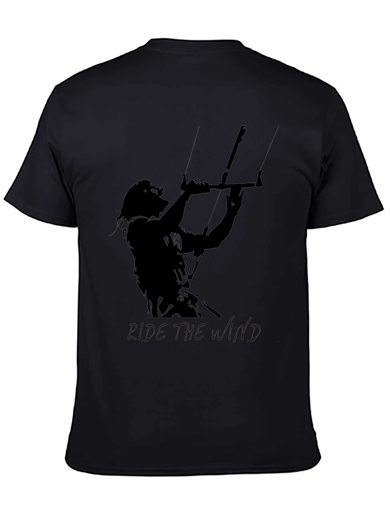 Ride the Wind Mens Black Graphic Tee