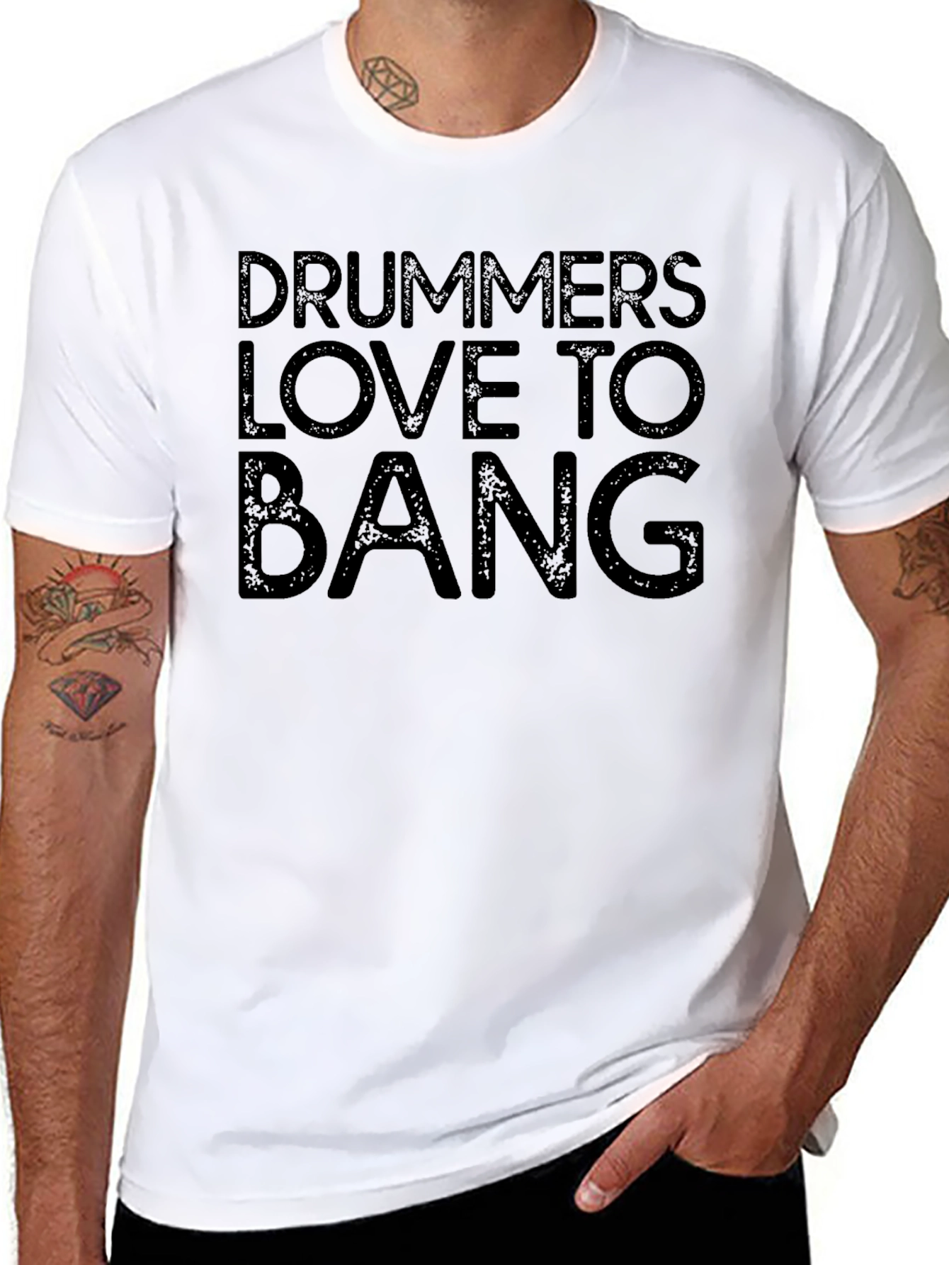 Drummers Love To Bang Graphic T-Shirt