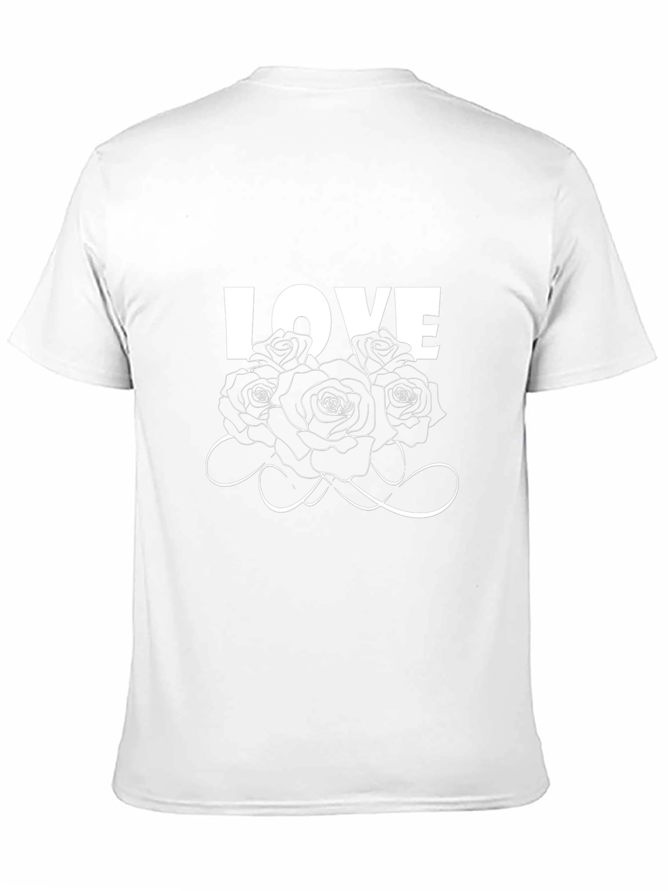 Love Roses Graphic Black T-Shirt
