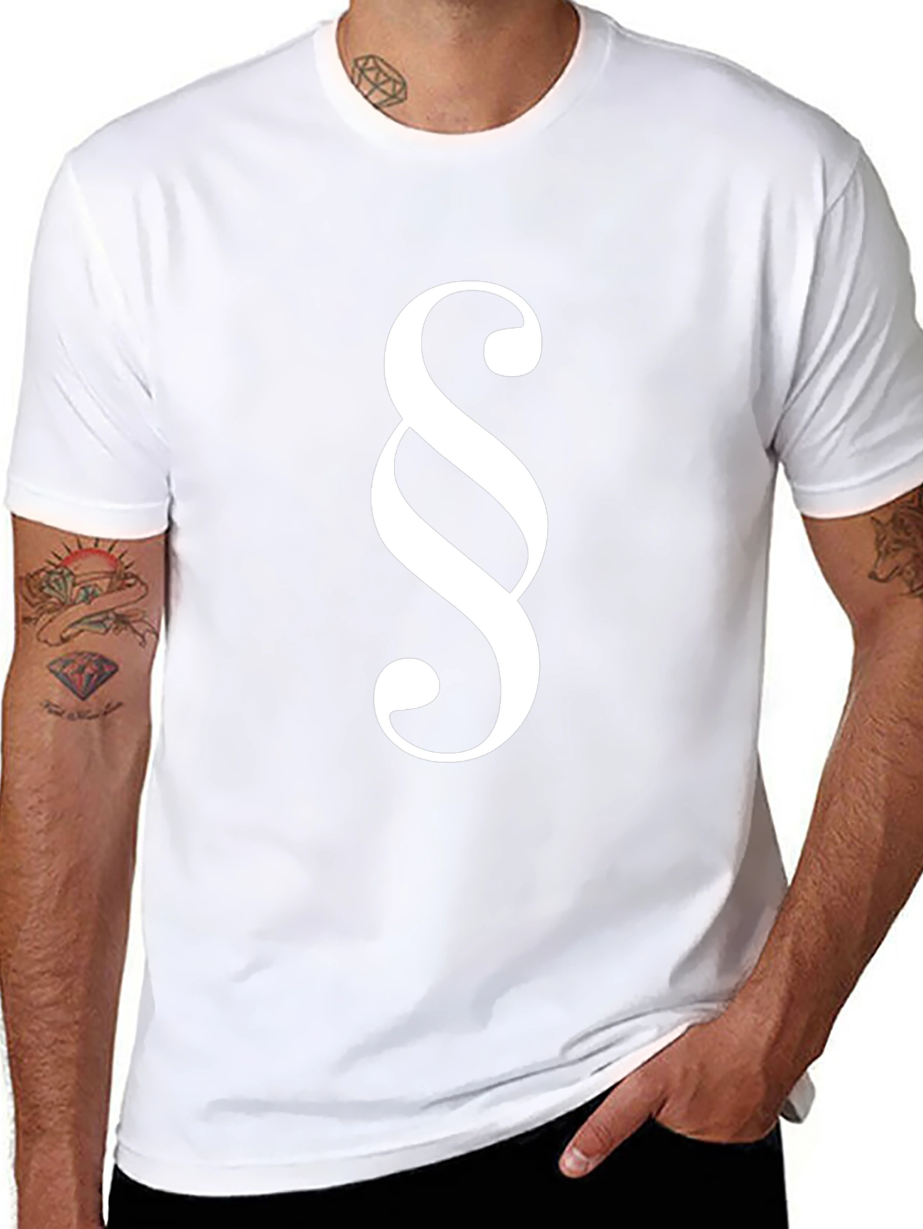 Paragraph Symbol Black T-Shirt