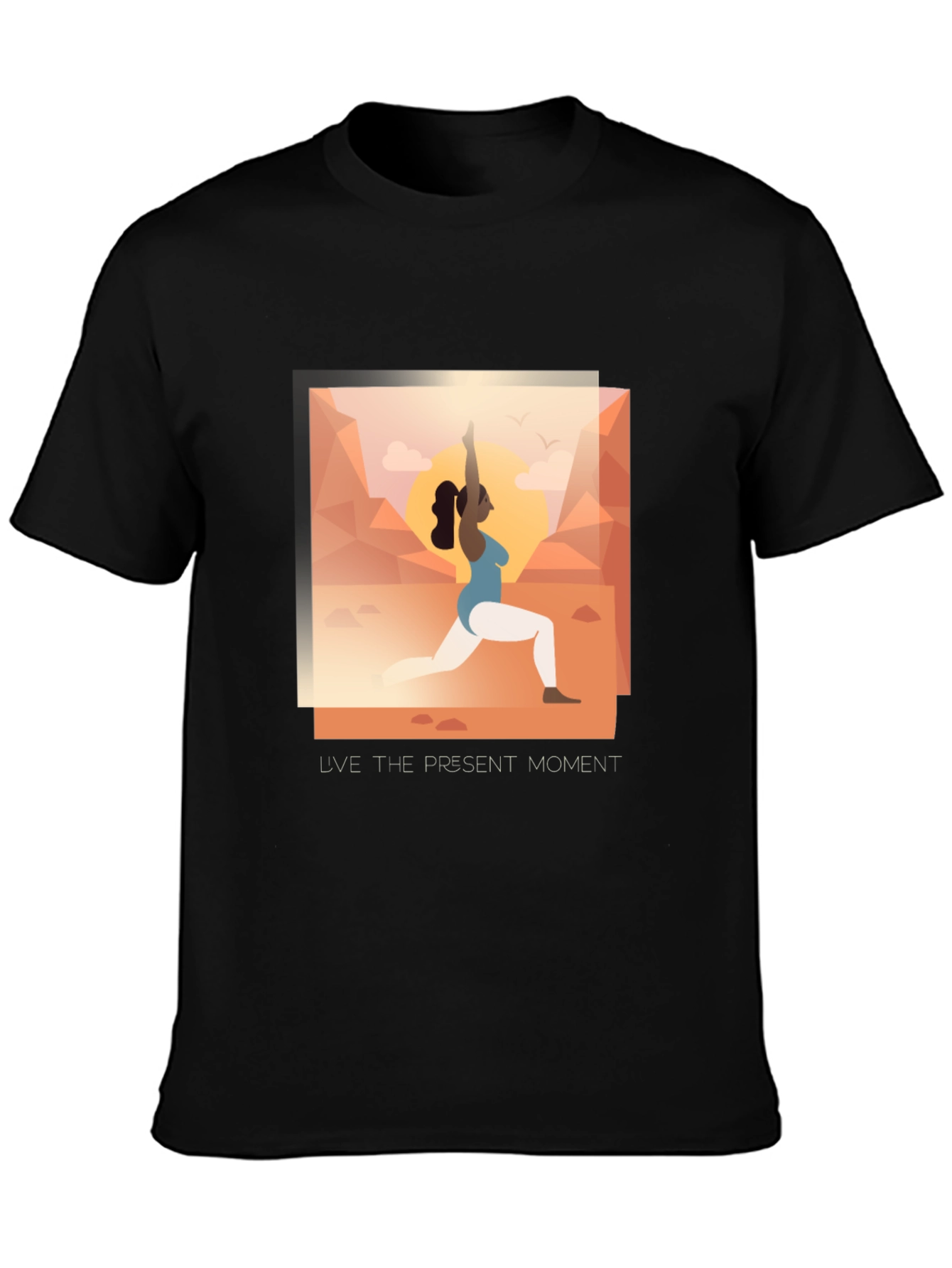 Yoga Present Moment Graphic Tee - Unisex