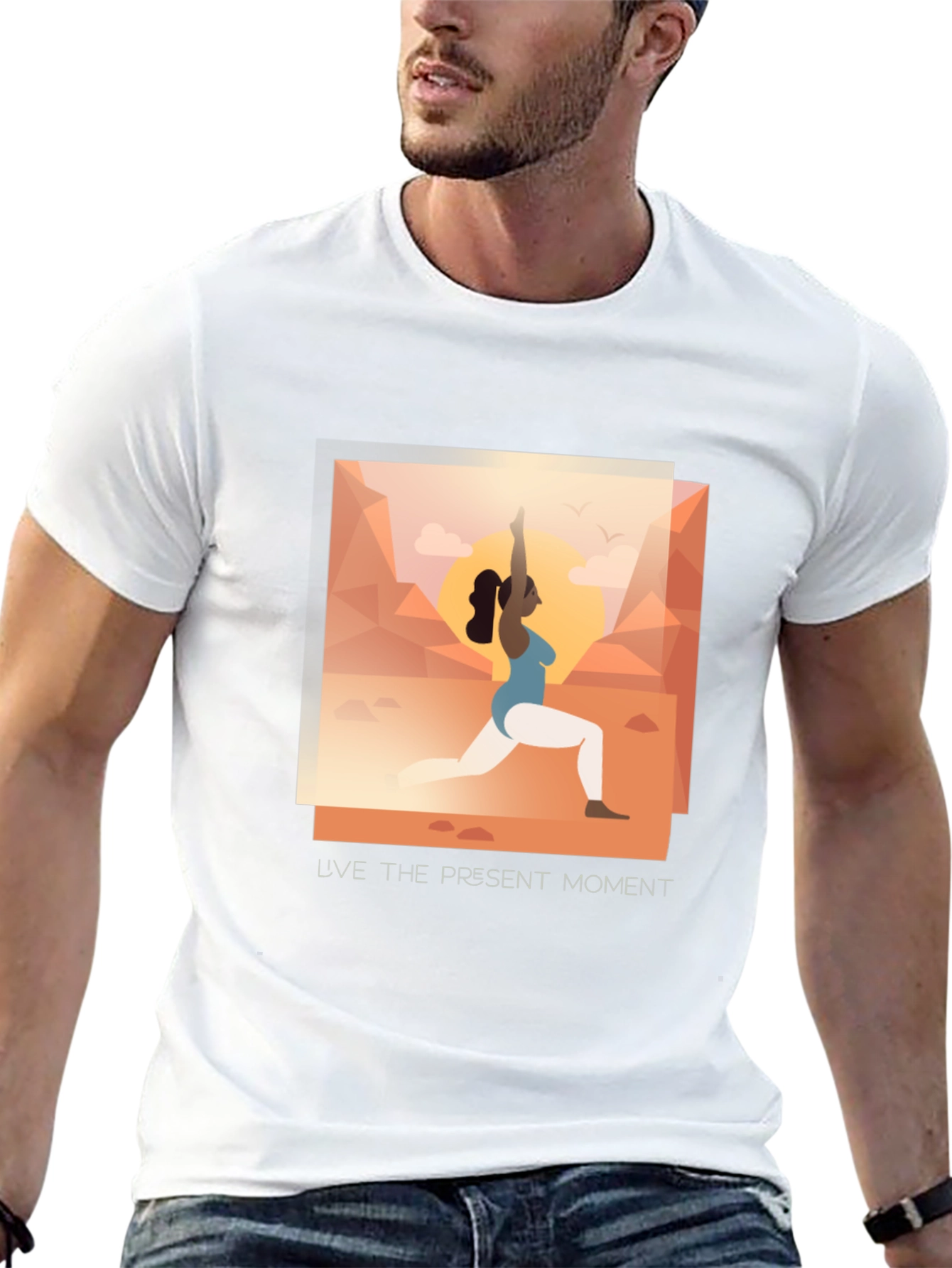 Yoga Present Moment Graphic Tee - Unisex