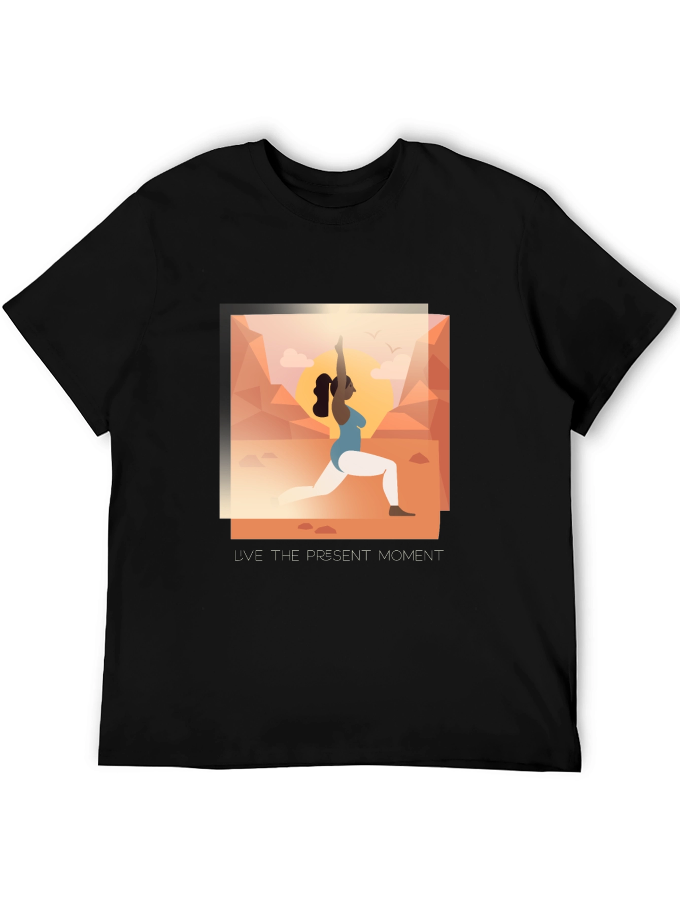 Yoga Present Moment Graphic Tee - Unisex