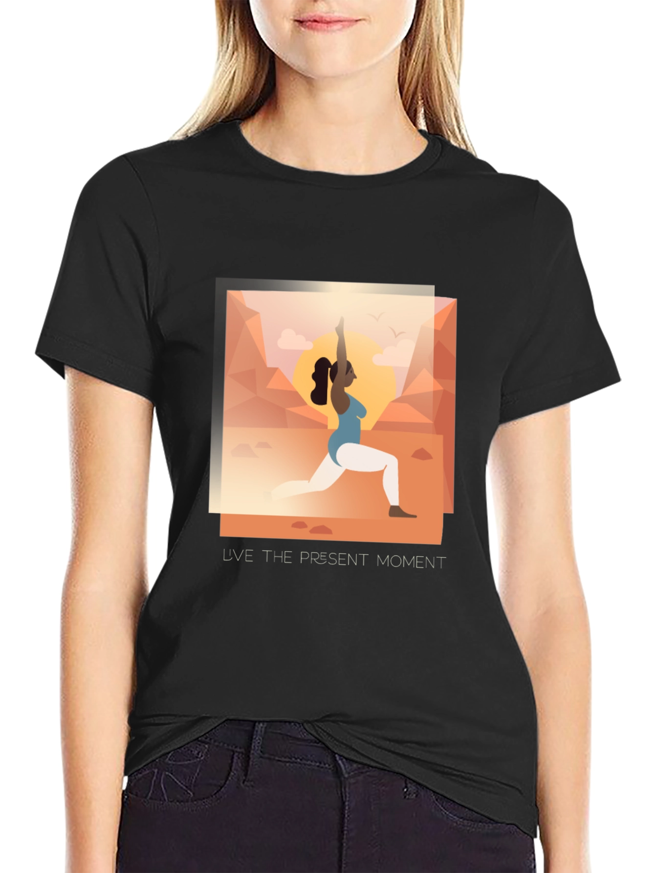 Yoga Present Moment Graphic Tee - Unisex
