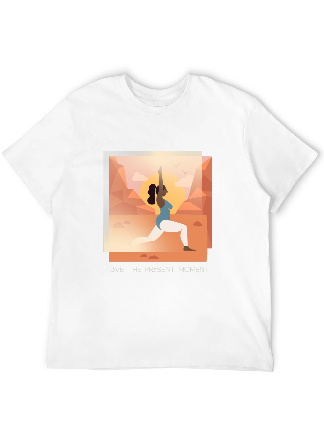 Yoga Present Moment Graphic Tee - Unisex