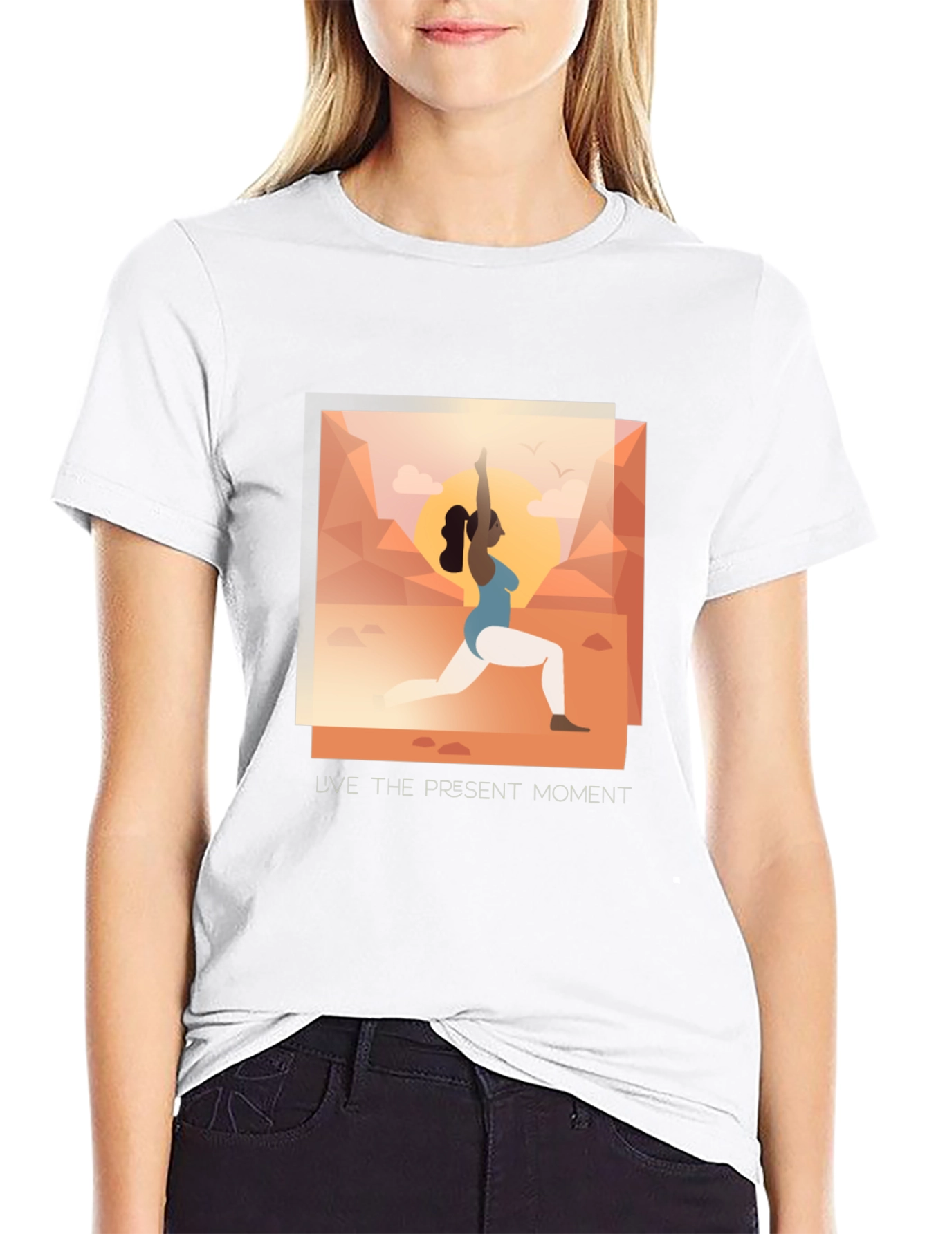Yoga Present Moment Graphic Tee - Unisex