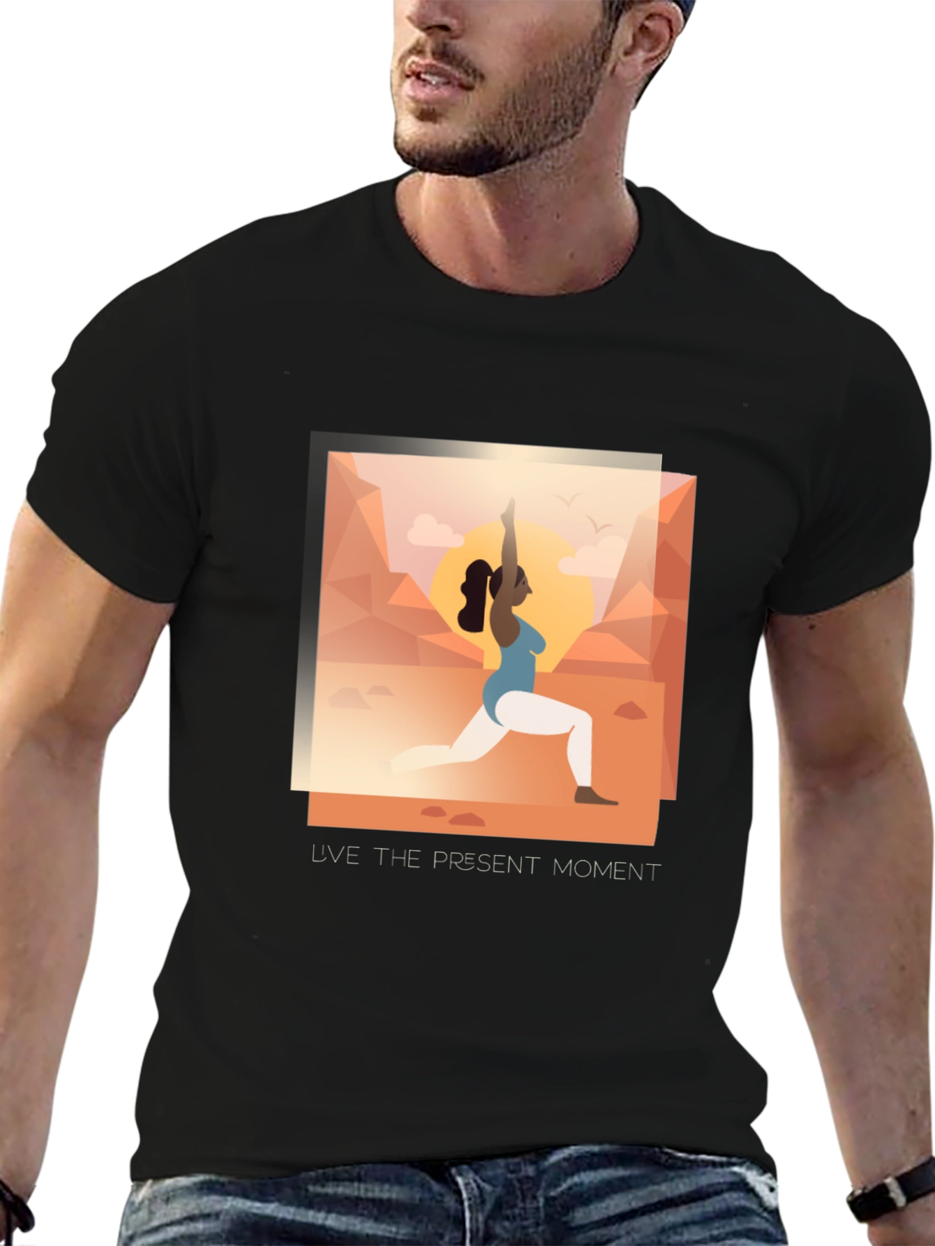 Yoga Present Moment Graphic Tee - Unisex