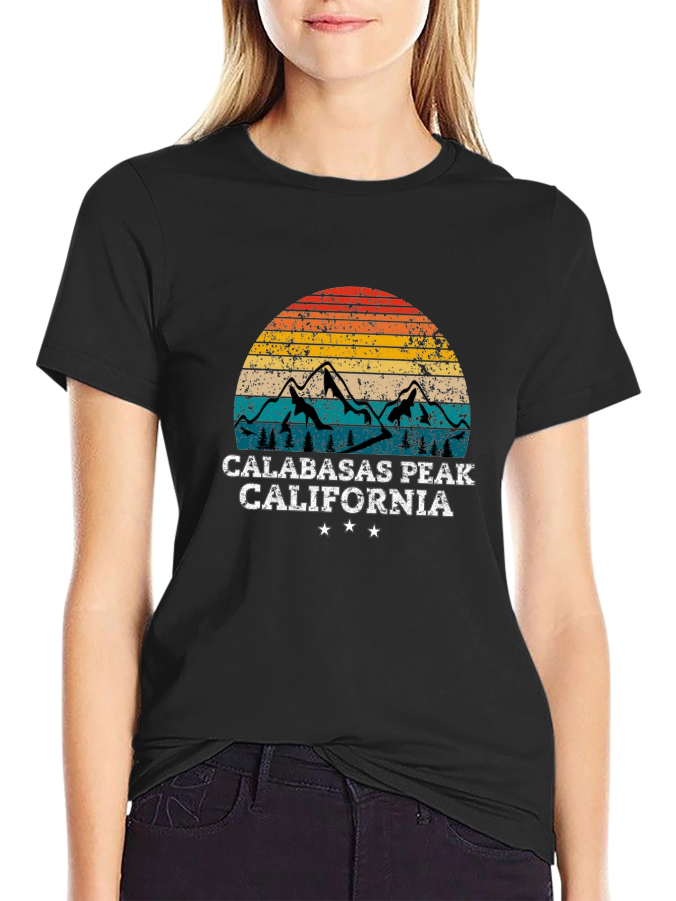 Calabasas Peak California Graphic T-Shirt