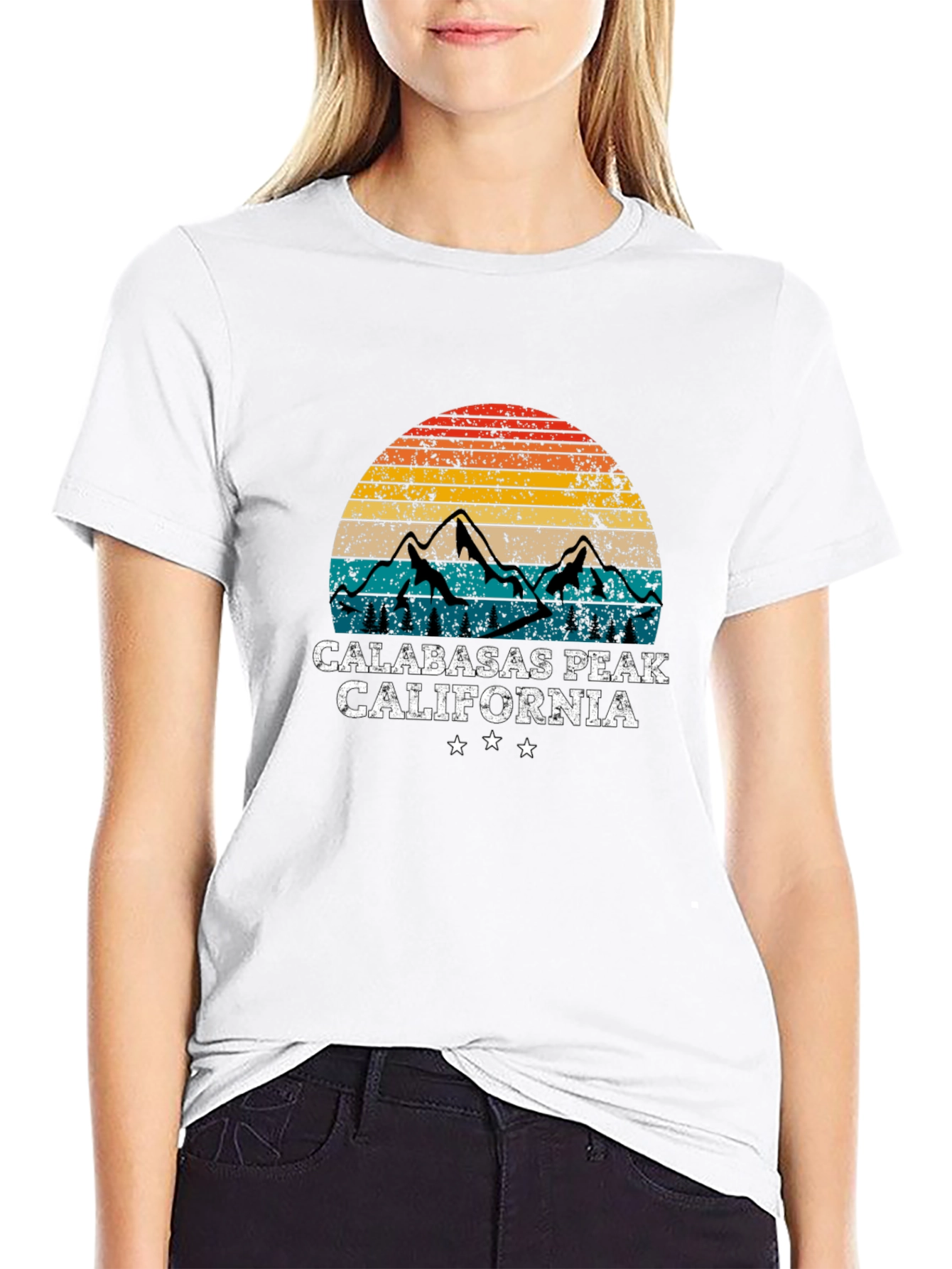 Calabasas Peak California Graphic T-Shirt